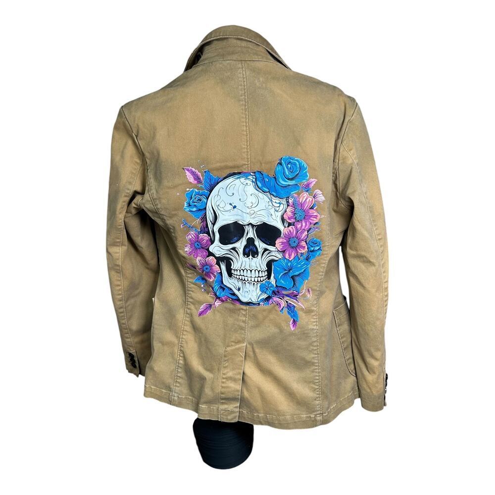Goodfellow & Co. Upcycled Floral Skull Blazer – Women’s Small – OOAK - Picture 4 of 11